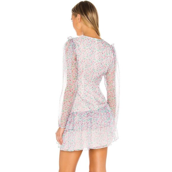 NWT Lovers + Friends Darla Mini Dress in Mixed Ditsy Floral - Picture 2 of 3